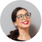 happy professional woman with glasses