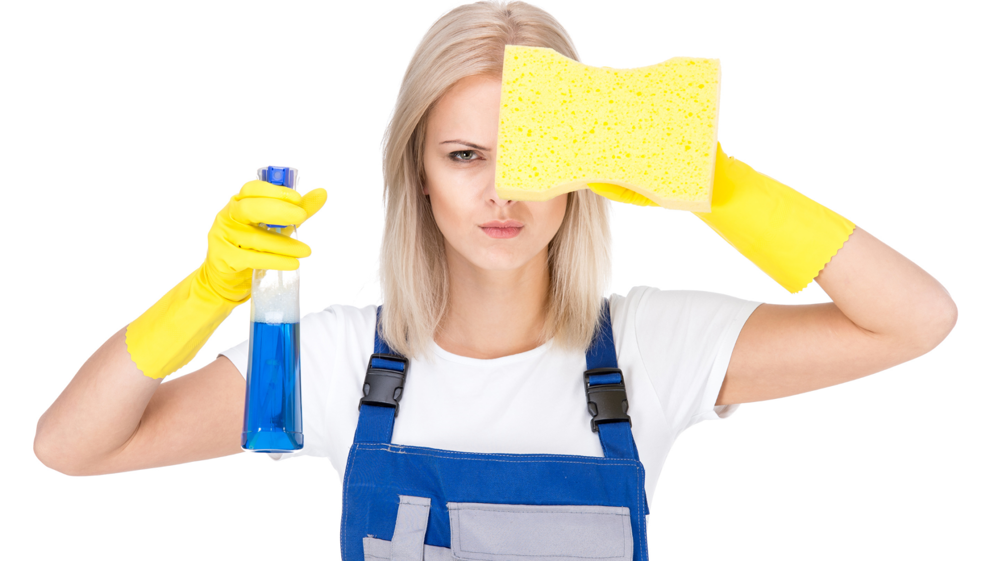 woman cleaning