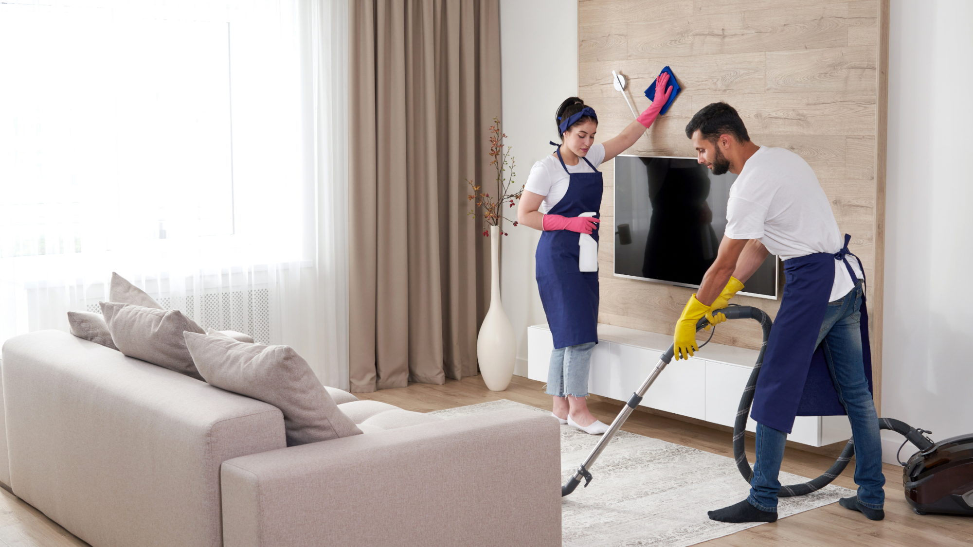 experienced home cleaning team