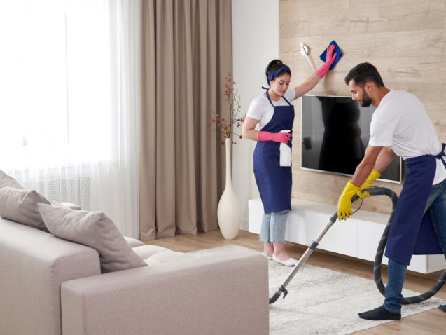 experienced home cleaning team